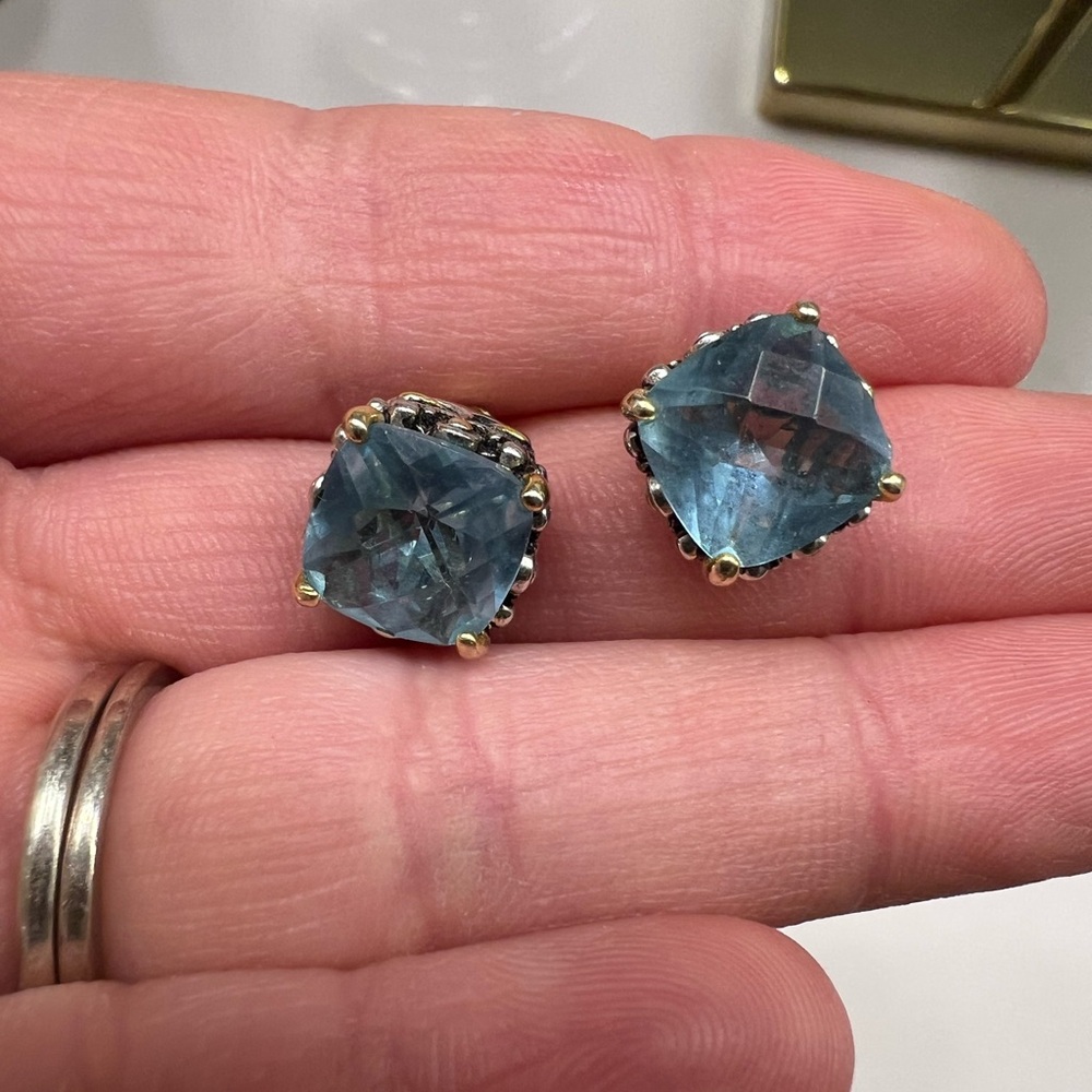 Blue Gemstone Earrings